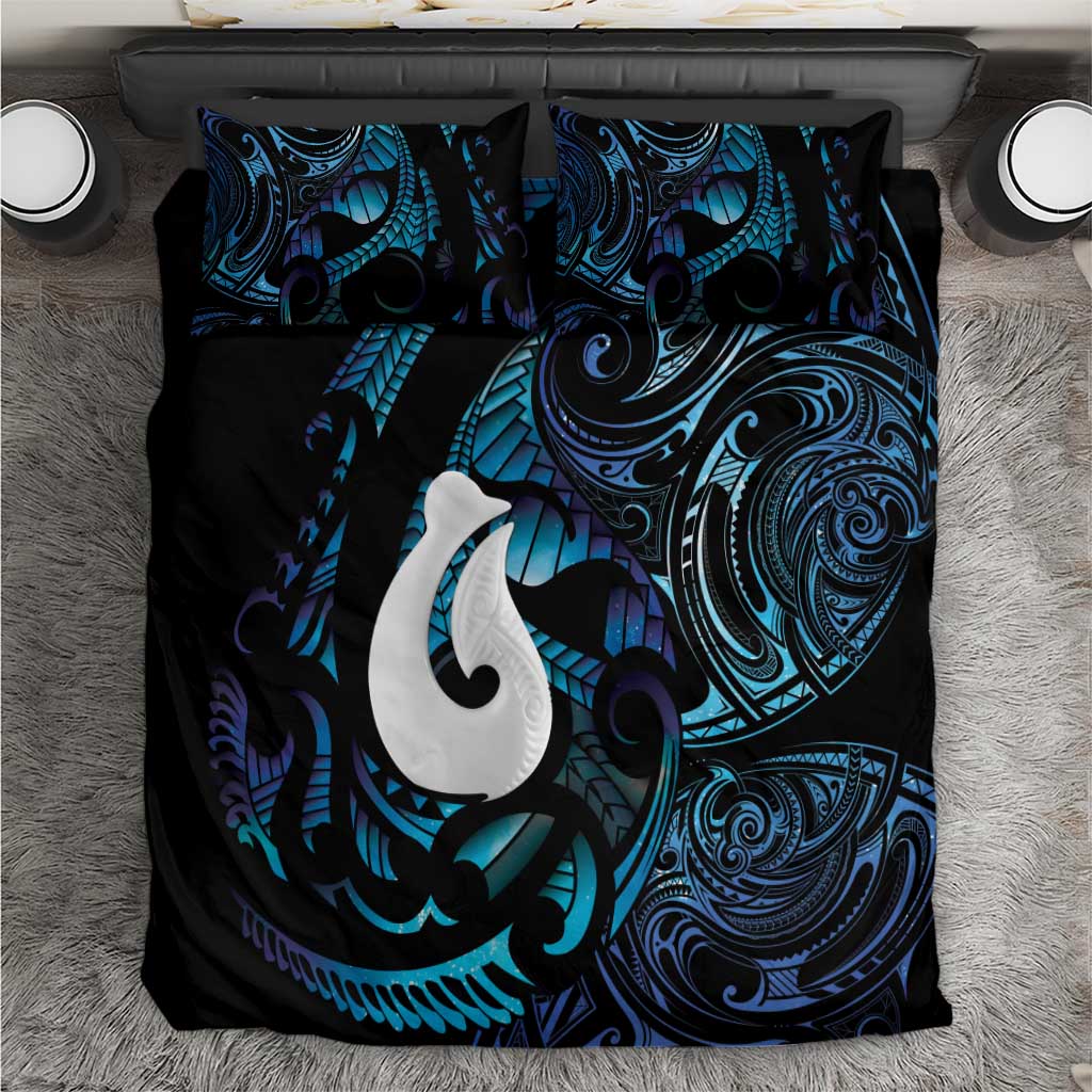 Hei Matau New Zealand Matariki Bedding Set NZ Fish Hook Maori Art LT14 Purple - Polynesian Pride
