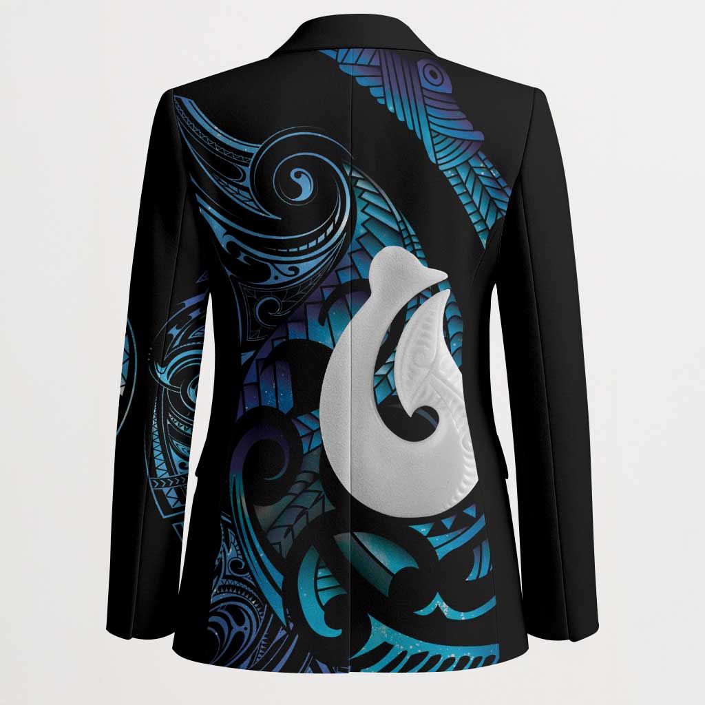Hei Matau New Zealand Matariki Blazer NZ Fish Hook Maori Art LT14 - Polynesian Pride