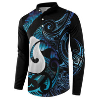 Hei Matau New Zealand Matariki Button Sweatshirt NZ Fish Hook Maori Art LT14 - Polynesian Pride