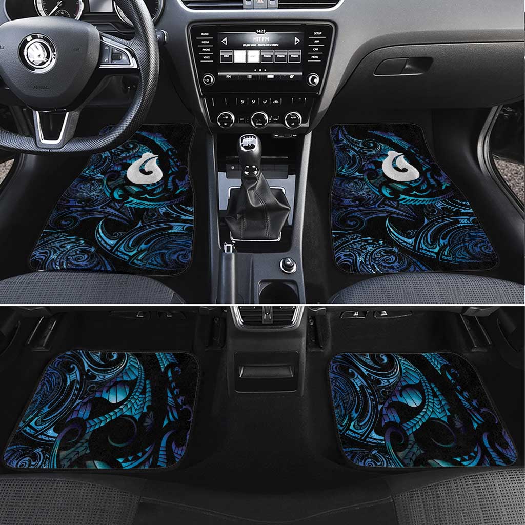 Hei Matau New Zealand Matariki Car Mats NZ Fish Hook Maori Art LT14 Set 4pcs Purple - Polynesian Pride