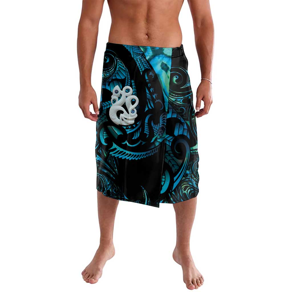 Manaia New Zealand Matariki Lavalava NZ Paua Shell Maori Art LT14 Turquoise - Polynesian Pride