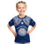 Marshall Islands Kid T Shirt Blue Polynesian Tribal Mix Coat Of Arms LT14 Blue - Polynesian Pride