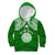 Personalised Marshall Islands Kid Hoodie Green Polynesian Tribal Mix Coat Of Arms LT14 Hoodie Green - Polynesian Pride