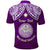 Custom Marshall Islands Polo Shirt Purple Polynesian Tribal Mix Coat Of Arms LT14 - Polynesian Pride