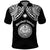 Custom Marshall Islands Polo Shirt Black Polynesian Tribal Mix Coat Of Arms LT14 Black - Polynesian Pride