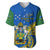 Polynesian Pride Independence Day Solomon Islands Baseball Jersey Happy 45th Anniversary LT14 Blue - Polynesian Pride