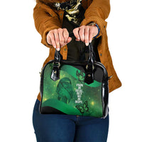 World Mental Health Awareness Month Shoulder Handbag Warriors Brave Strong Galaxy Vibes LT14 One Size Green - Polynesian Pride