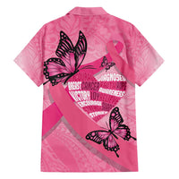 Polynesia Breast Cancer Awareness Month Hawaiian Shirt Pink Ribbon Mix Butterflies LT14 - Polynesian Pride