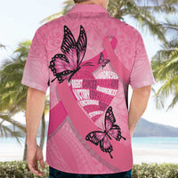 Polynesia Breast Cancer Awareness Month Hawaiian Shirt Pink Ribbon Mix Butterflies LT14 - Polynesian Pride