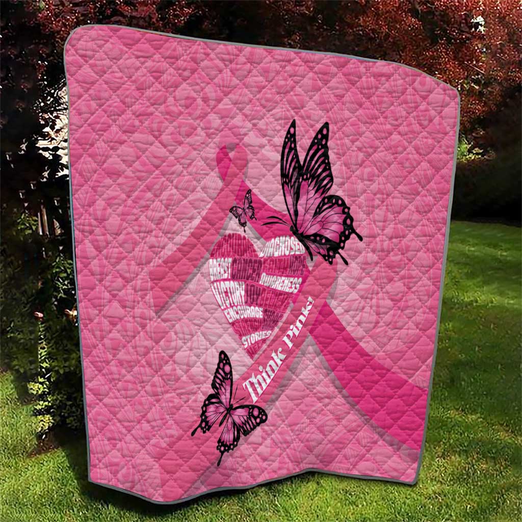 Polynesia Breast Cancer Awareness Month Quilt Pink Ribbon Mix Butterflies LT14 - Polynesian Pride