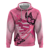 Polynesia Breast Cancer Awareness Month Zip Hoodie Pink Ribbon Mix Butterflies LT14 Pullover Hoodie Pink - Polynesian Pride