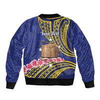 Personalised Tokelau Tokehega Day Bomber Jacket Tokelauan Tatau Flag Color LT14 - Polynesian Pride