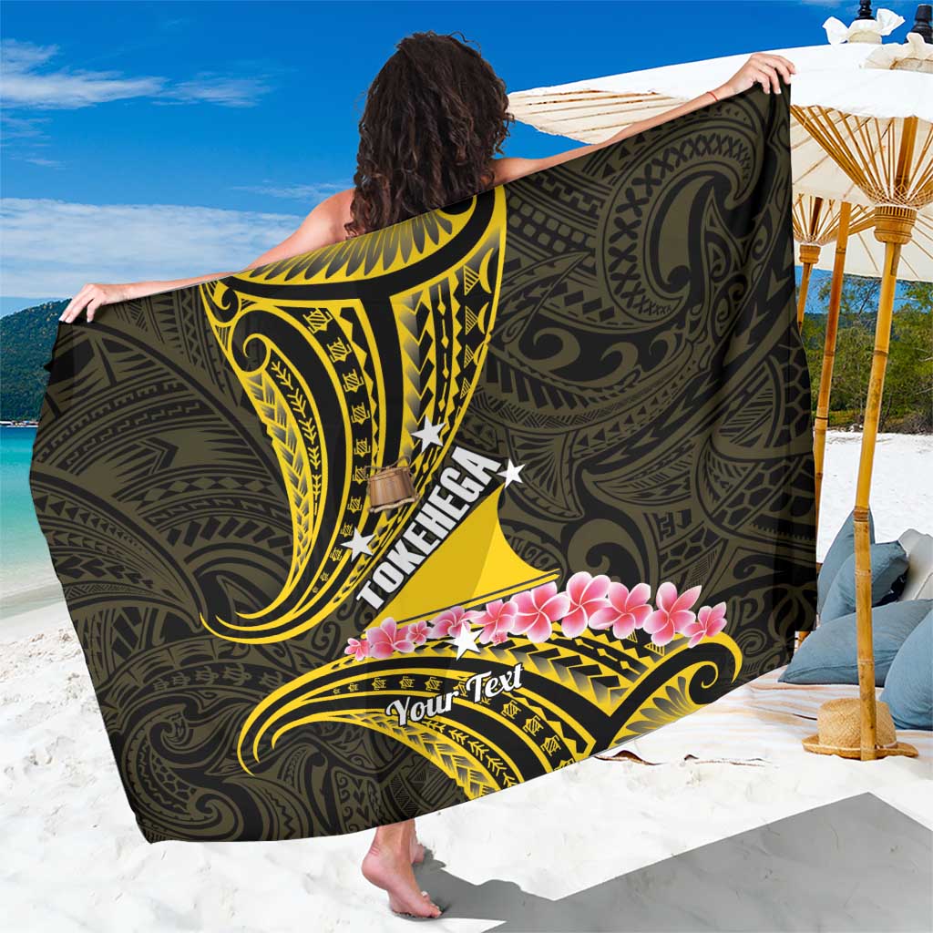 Personalised Tokelau Tokehega Day Sarong Tokelauan Tatau Black Color LT14 One Size 44 x 66 inches Black - Polynesian Pride