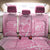 Personalised Polynesia Breast Cancer Awareness Back Car Seat Cover No One Fights Alone Turtle Ribbon - Pink Version