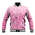 Personalised Polynesia Breast Cancer Awareness Baseball Jacket No One Fights Alone Turtle Ribbon - Pink Version