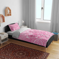 Personalised Polynesia Breast Cancer Awareness Bedding Set No One Fights Alone Turtle Ribbon - Pink Version LT14 - Polynesian Pride