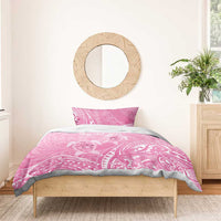 Personalised Polynesia Breast Cancer Awareness Bedding Set No One Fights Alone Turtle Ribbon - Pink Version LT14 - Polynesian Pride
