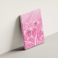 Personalised Polynesia Breast Cancer Awareness Canvas Wall Art No One Fights Alone Turtle Ribbon - Pink Version LT14 - Polynesian Pride