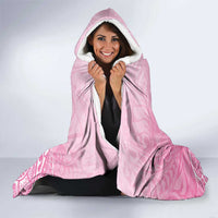 Personalised Polynesia Breast Cancer Awareness Hooded Blanket No One Fights Alone Turtle Ribbon - Pink Version LT14 - Polynesian Pride