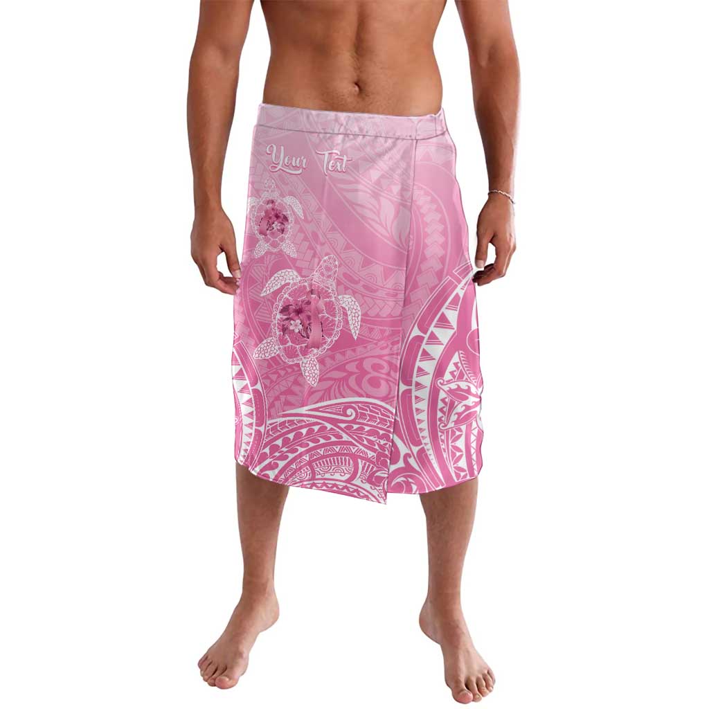 Personalised Polynesia Breast Cancer Awareness Lavalava No One Fights Alone Turtle Ribbon - Pink Version LT14 Pink - Polynesian Pride