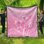 Personalised Polynesia Breast Cancer Awareness Quilt No One Fights Alone Turtle Ribbon - Pink Version