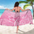 Personalised Polynesia Breast Cancer Awareness Sarong No One Fights Alone Turtle Ribbon - Pink Version