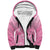 Personalised Polynesia Breast Cancer Awareness Sherpa Hoodie No One Fights Alone Turtle Ribbon - Pink Version