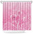 Personalised Polynesia Breast Cancer Awareness Shower Curtain No One Fights Alone Turtle Ribbon - Pink Version