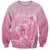 Personalised Polynesia Breast Cancer Awareness Sweatshirt No One Fights Alone Turtle Ribbon - Pink Version