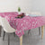 Personalised Polynesia Breast Cancer Awareness Tablecloth No One Fights Alone Turtle Ribbon - Pink Version