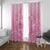 Personalised Polynesia Breast Cancer Awareness Window Curtain No One Fights Alone Turtle Ribbon - Pink Version