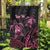 Personalised Polynesia Breast Cancer Awareness Garden Flag No One Fights Alone Turtle Ribbon - Black Version