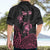 Personalised Polynesia Breast Cancer Awareness Hawaiian Shirt No One Fights Alone Turtle Ribbon - Black Version