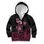 Personalised Polynesia Breast Cancer Awareness Kid Hoodie No One Fights Alone Turtle Ribbon - Black Version