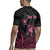 Personalised Polynesia Breast Cancer Awareness Rugby Jersey No One Fights Alone Turtle Ribbon - Black Version