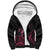 Personalised Polynesia Breast Cancer Awareness Sherpa Hoodie No One Fights Alone Turtle Ribbon - Black Version