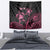 Personalised Polynesia Breast Cancer Awareness Tapestry No One Fights Alone Turtle Ribbon - Black Version