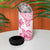 Personalised Polynesia Breast Cancer Awareness 4 in 1 Can Cooler Tumbler No One Fights Alone Turtle Ribbon - White Version