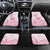 Personalised Polynesia Breast Cancer Awareness Car Mats No One Fights Alone Turtle Ribbon - White Version