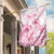 Personalised Polynesia Breast Cancer Awareness Garden Flag No One Fights Alone Turtle Ribbon - White Version