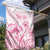 Personalised Polynesia Breast Cancer Awareness Garden Flag No One Fights Alone Turtle Ribbon - White Version