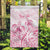 Personalised Polynesia Breast Cancer Awareness Garden Flag No One Fights Alone Turtle Ribbon - White Version