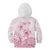 Personalised Polynesia Breast Cancer Awareness Kid Hoodie No One Fights Alone Turtle Ribbon - White Version