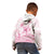 Personalised Polynesia Breast Cancer Awareness Kid Hoodie No One Fights Alone Turtle Ribbon - White Version