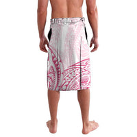 Personalised Polynesia Breast Cancer Awareness Lavalava No One Fights Alone Turtle Ribbon - White Version LT14 - Polynesian Pride