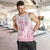 Personalised Polynesia Breast Cancer Awareness Men Tank Top No One Fights Alone Turtle Ribbon - White Version