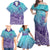 Polynesia Suicide Prevention Month Family Matching Off Shoulder Maxi Dress and Hawaiian Shirt Butterfly Purple And Teal Ribbon Tomorrow Needs You