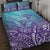 Polynesia Suicide Prevention Month Quilt Bed Set Butterfly Purple And Teal Ribbon Tomorrow Needs You