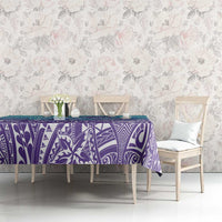 Polynesia Suicide Prevention Month Tablecloth Butterfly Purple And Teal Ribbon Tomorrow Needs You LT14 - Polynesian Pride