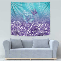 Polynesia Suicide Prevention Month Tapestry Butterfly Purple And Teal Ribbon Tomorrow Needs You LT14 - Polynesian Pride